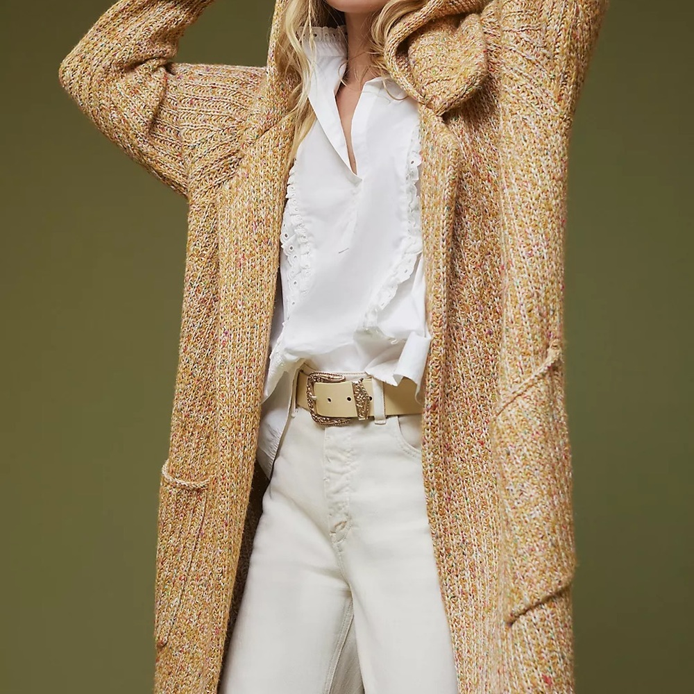 Anthropologie Pilcro Hooded Duster Cardigan Size M - Picture 3 of 15